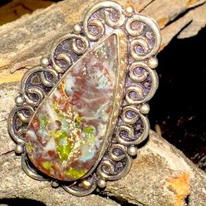 Ocean Jasper size 7 Gorgeous Ring